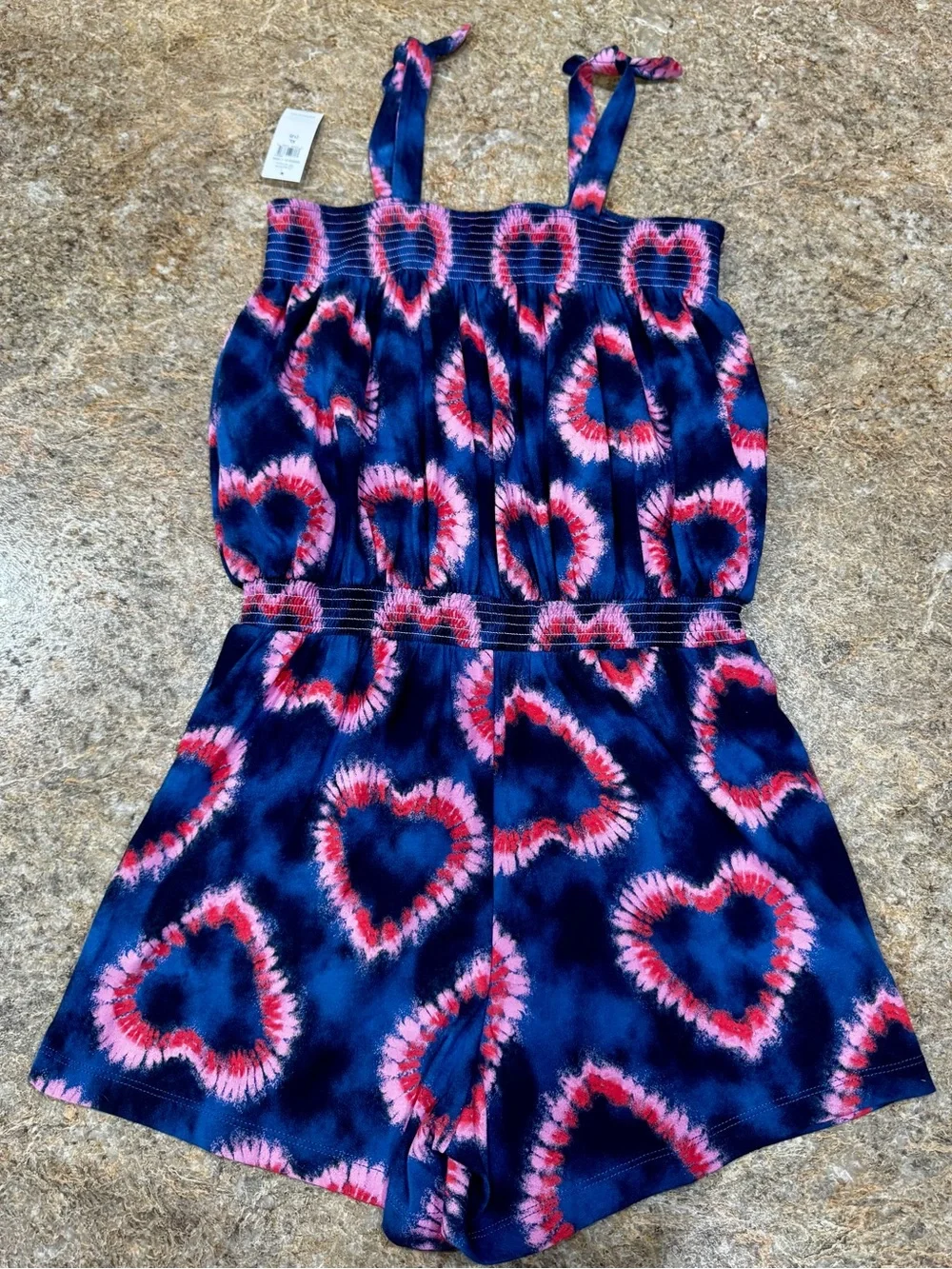 New Gap Kids Heart Print Romper – Girls XL (12) / 12-13 Years